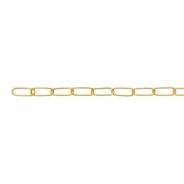 14/20 Yellow Gold-Filled 4.4mm Oval Cable Chain, By the Foot