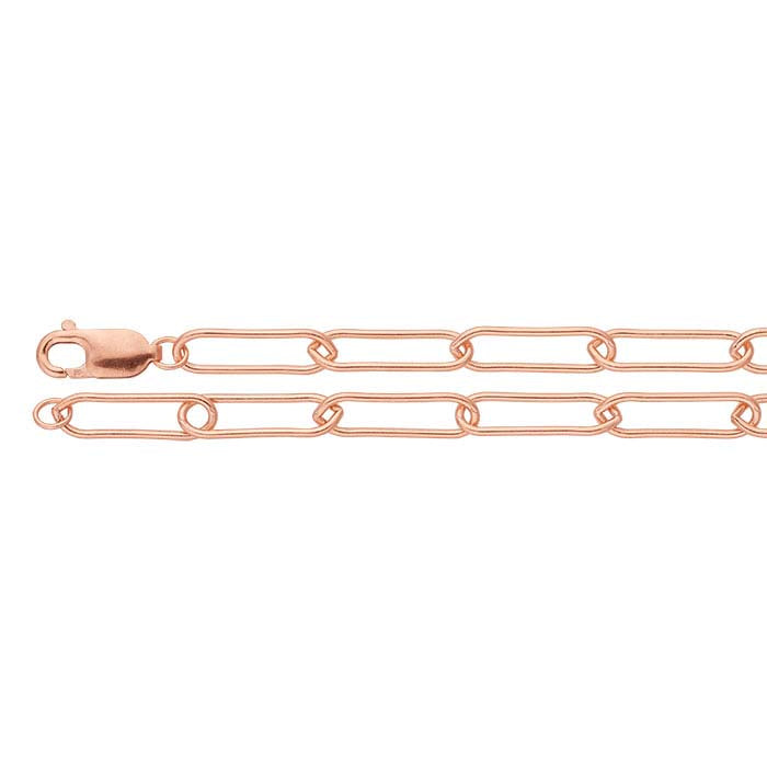 Ovale Ankerkette aus 14 Karat Roségold, 5 mm