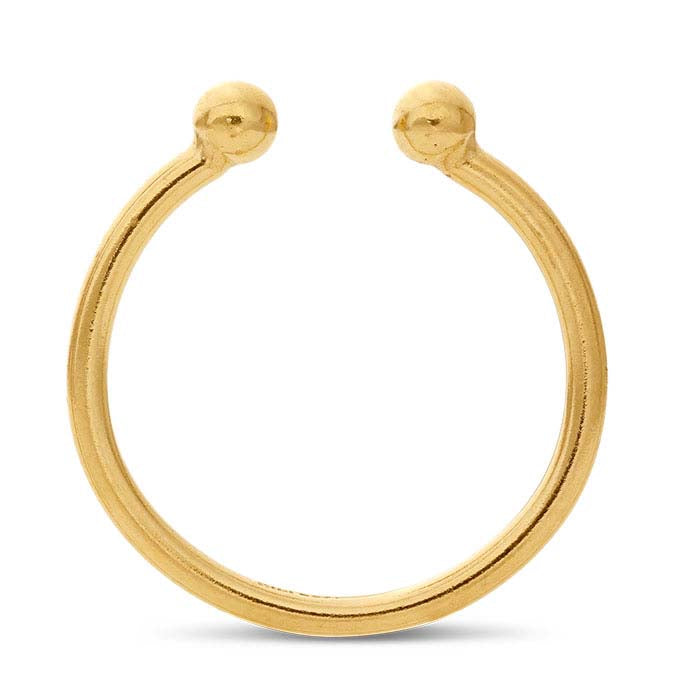 14/20 Yellow Gold-Filled Open Bead Ring