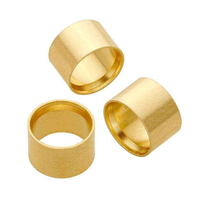 14/20 イエローゴールドフィルド 5mm ラウンドチューブ ベゼルセッティング、ダイストラック