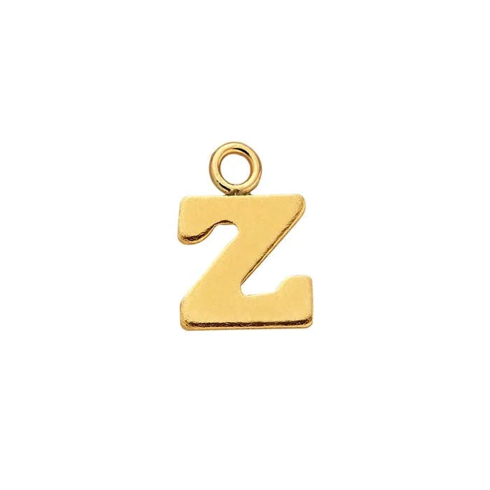 14/20 Yellow Gold-Filled Block Alphabet Charm
