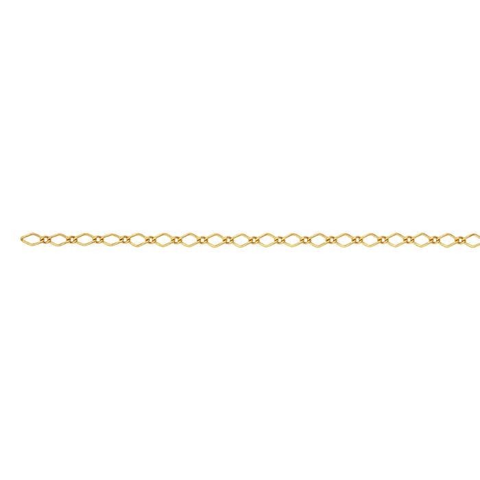 14/20 Yellow Gold-Filled Marquise Long & Short Chain