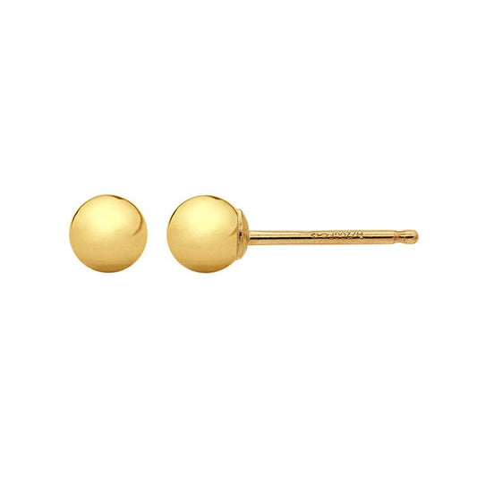 14/20 Yellow Gold-Filled 6mm Ball Post Earring