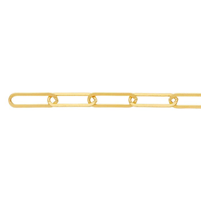 14/20 Yellow Gold-Filled 6.2mm Flat Oval Cable Chain, By the Foot