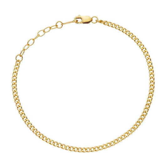 14/20 Yellow Gold-Filled 2.3mm Curb Chain Bracelet