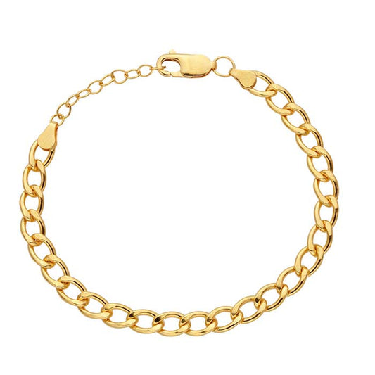14/20 Yellow Gold-Filled 5.5mm Curb Chain Bracelet