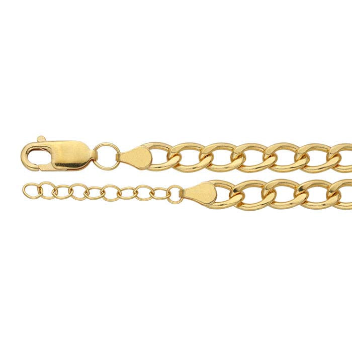 14/20 Yellow Gold-Filled 5.5mm Curb Chain Bracelet
