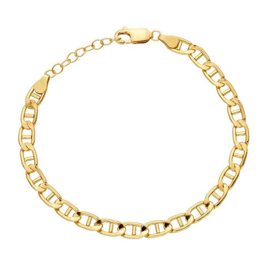 14/20 Yellow Gold-Filled 5mm Anchor Chain Bracelet