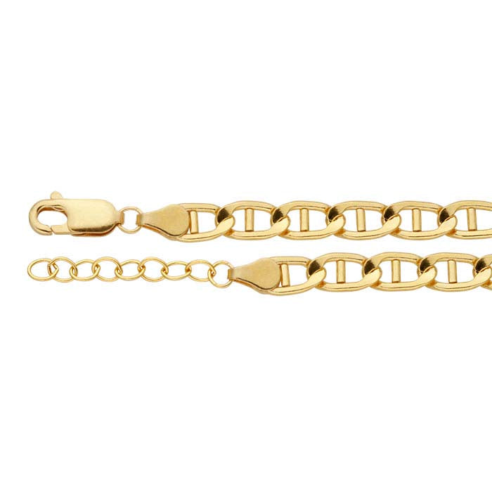 14/20 Yellow Gold-Filled 5mm Anchor Chain Bracelet