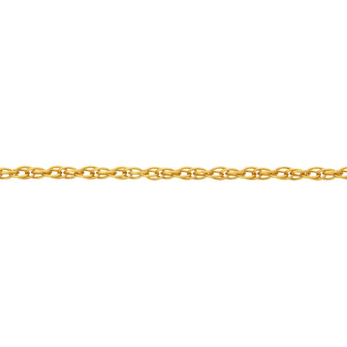 14K Yellow Gold-Filled .7mm Add-A-Bead Double Rope Chain Necklace, Adjustable