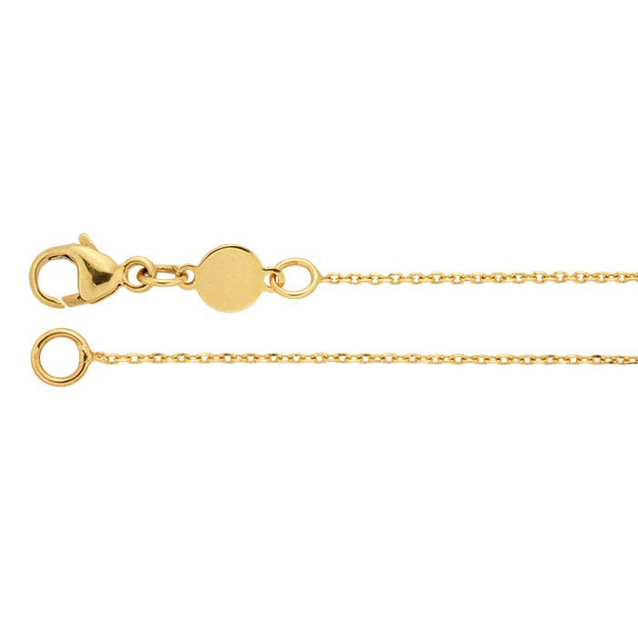 14K Yellow Gold Lock Necklace