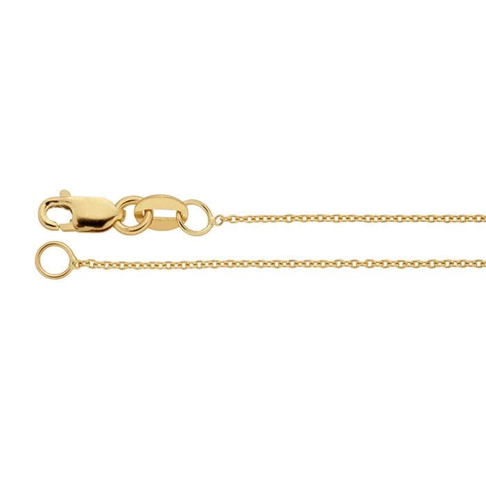 14K Yellow Gold Disc Necklace