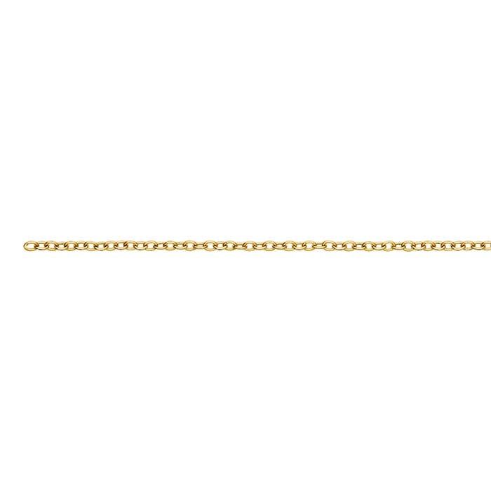Catena a cavo da 1 mm in oro giallo 10K, al pollice