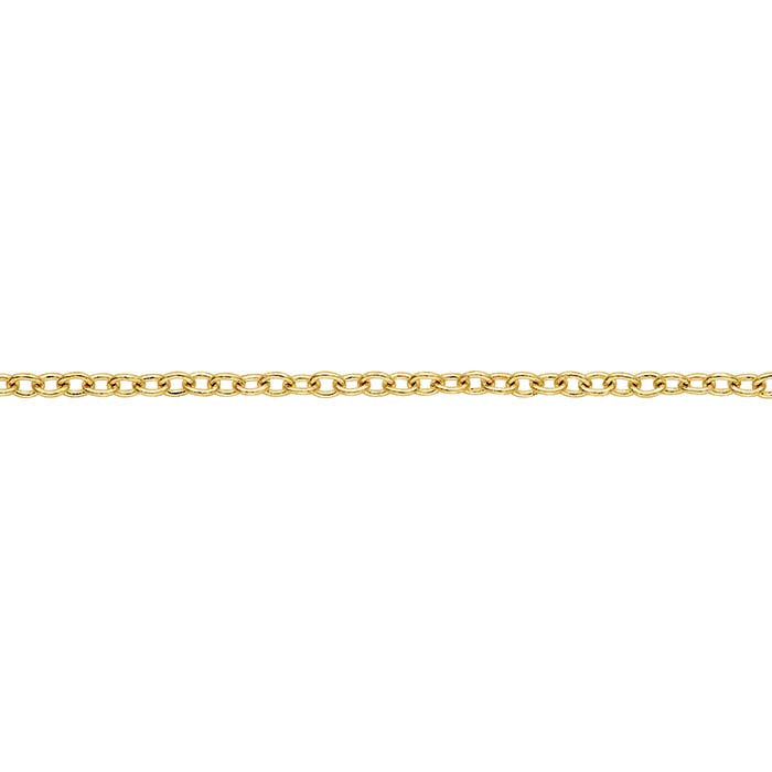 Catena a cavo da 1 mm in oro giallo 10K, al pollice