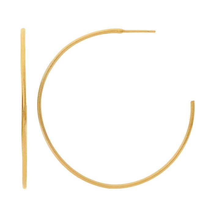 14/20 Yellow Gold-Filled 3/4 Hoop Earring