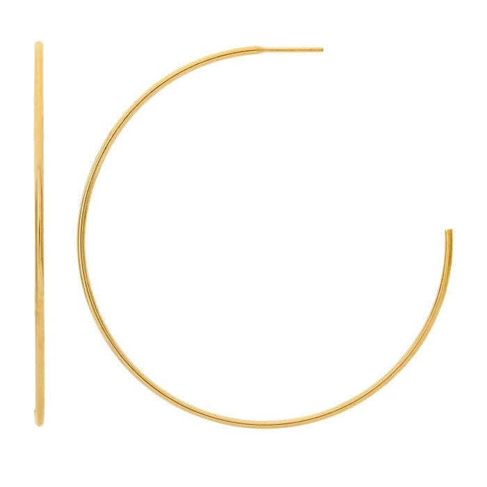 14/20 Yellow Gold-Filled 3/4 Hoop Earring