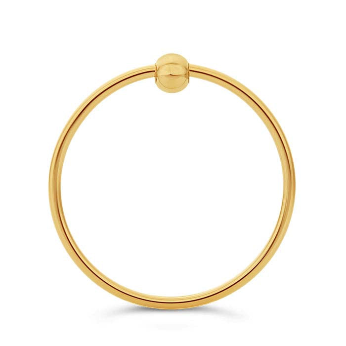 14/20 Yellow Gold-Filled 3mm Bead Spinner Ring