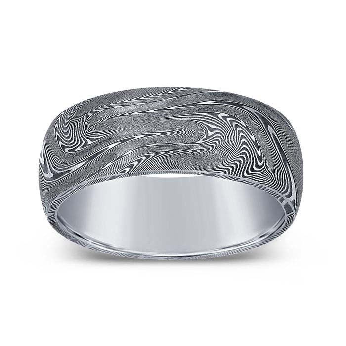 Damascus Stainless Steel "Supernova" Ring