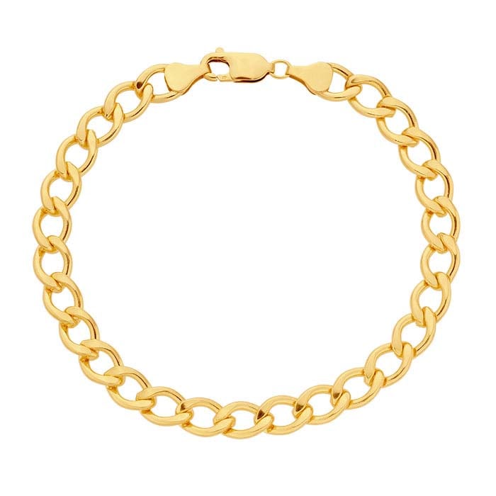 14/20 Gelbgold gefülltes 7-mm-Panzerkettenarmband