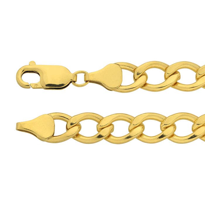 14/20 Gelbgold gefülltes 7-mm-Panzerkettenarmband