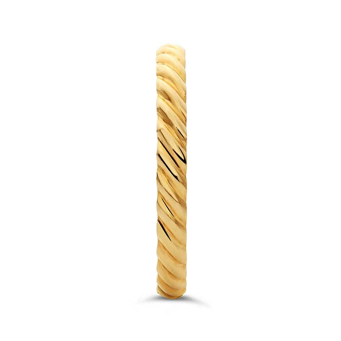 14/20 Guld Fyldt Halvrund Tvistet Ring