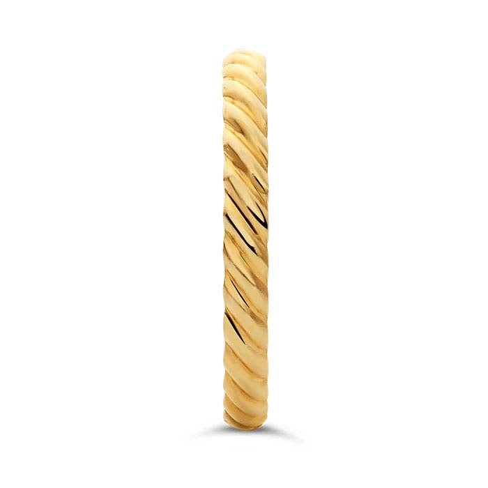 14/20 Guld Fyldt Halvrund Tvistet Ring