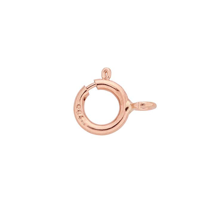 14K Rose Gold 5.5 x 5.5mm Lightweight Spring Ring Clasp