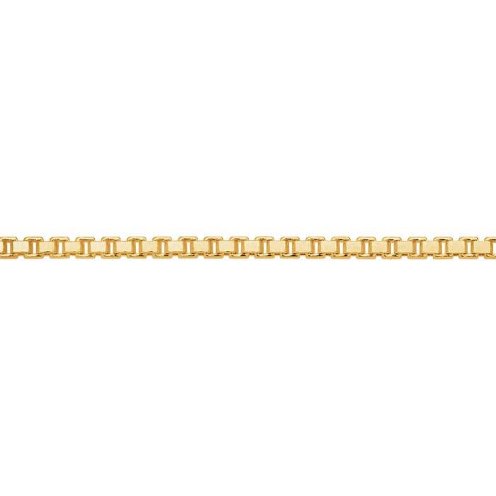 18K Yellow Gold 0.85mm Box Chain