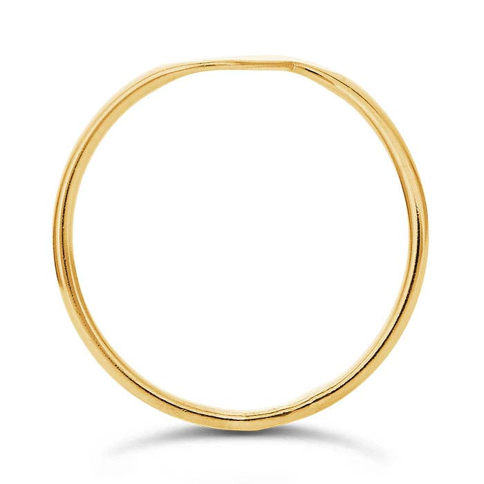 14/20 Yellow Gold-Filled 1mm Flat Wave Wire Stackable Ring