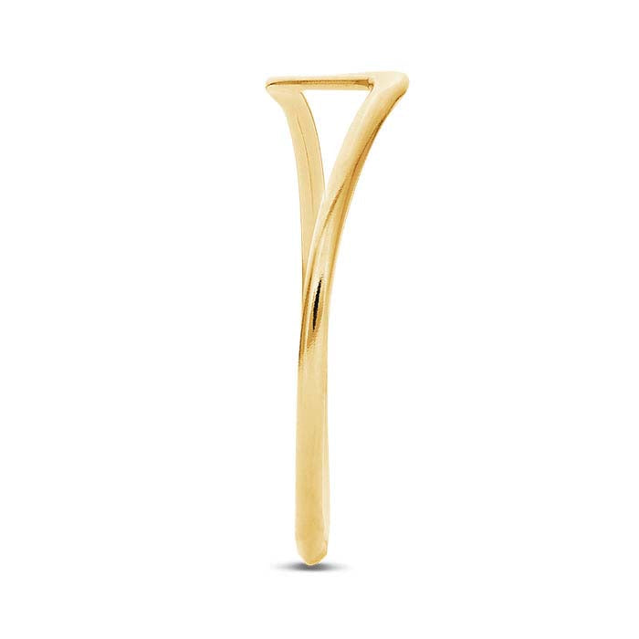 14/20 Yellow Gold-Filled 1mm Flat Wave Wire Stackable Ring