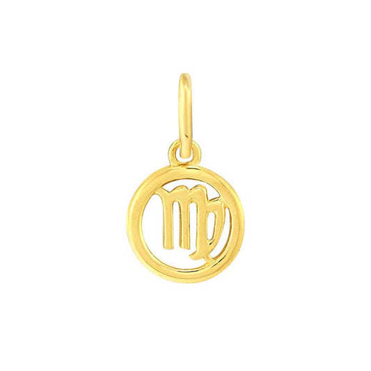 14K Yellow Gold Virgo Charm