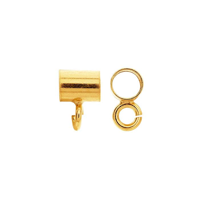 14/20 Yellow Gold-Filled Tube Bail with Ring