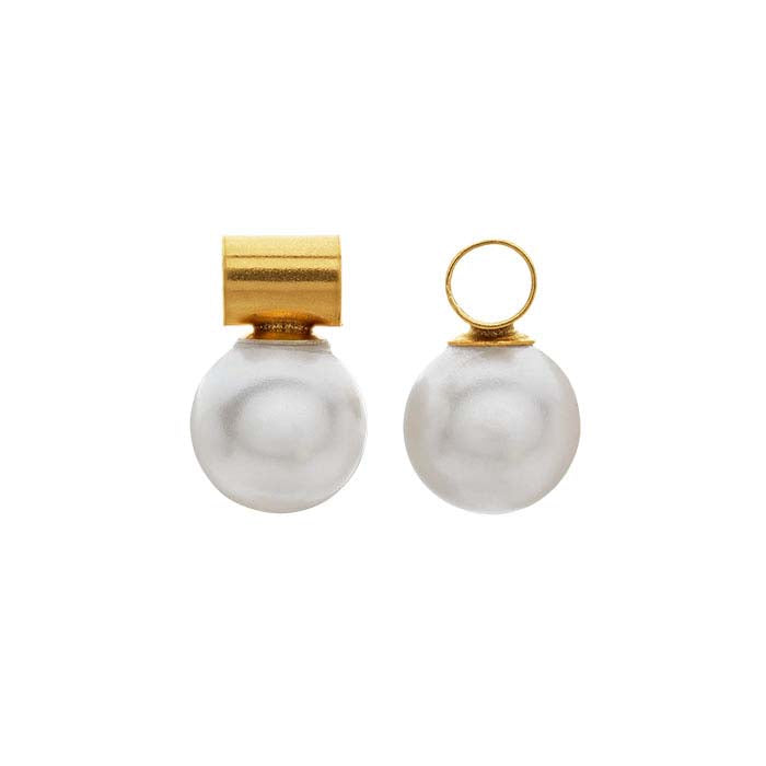 14/20 イエローゴールドフィルド シミュレーテッドホワイトパール セット チューブベイル