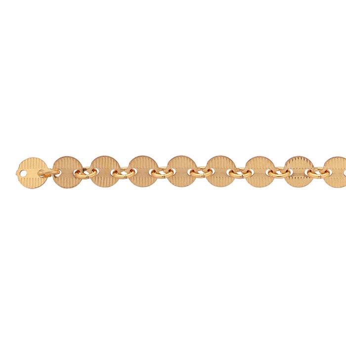 14/20 Yellow Gold-Filled 4.1mm Pattern Circle Link Chain