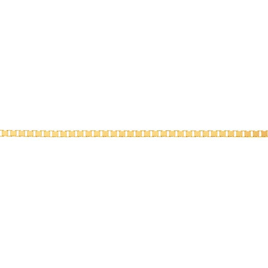 14K Yellow Gold 0.75mm Venetian Box Chain