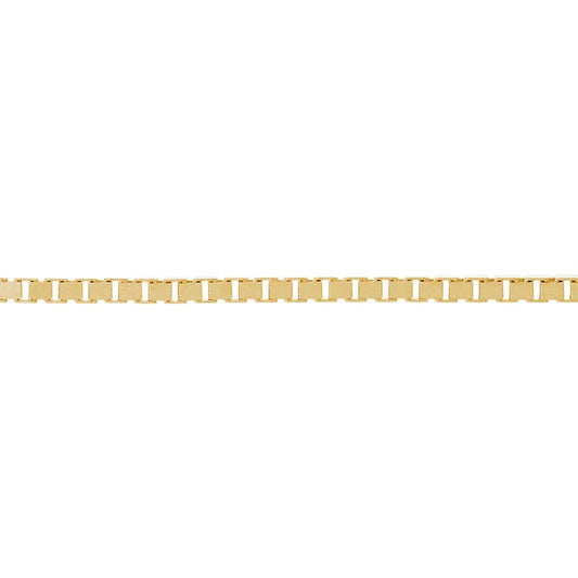 14K Yellow Gold 1.4mm Venetian Box Chain