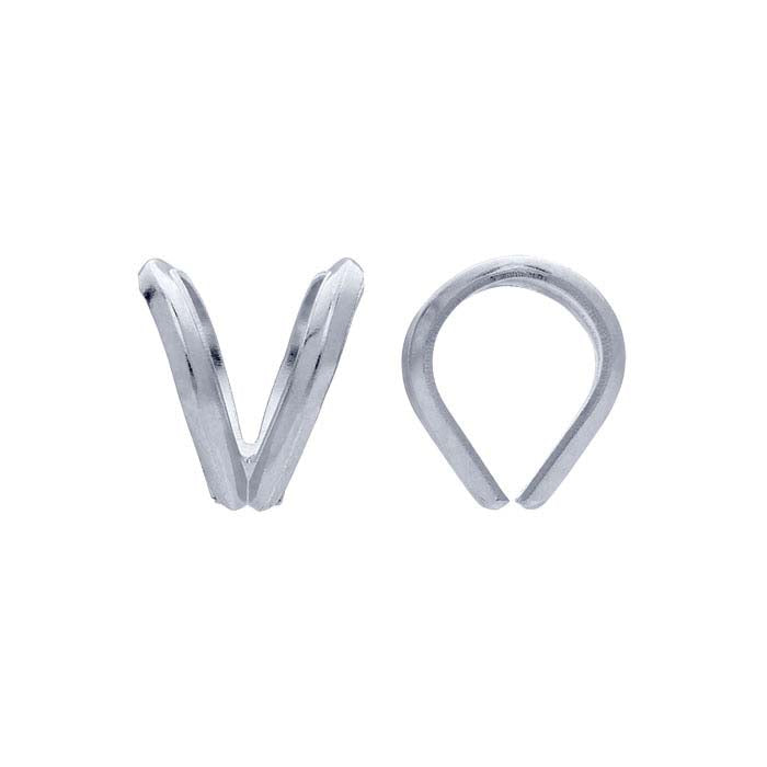 14K White Gold Rabbit-Ear Bail