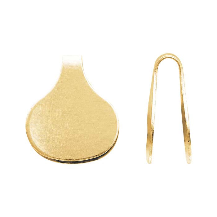 14K Yellow Gold Flat End Cap