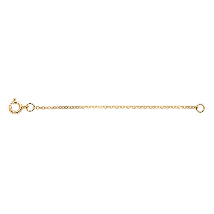 Rallonge de chaîne câble 1 mm en or jaune 14 carats