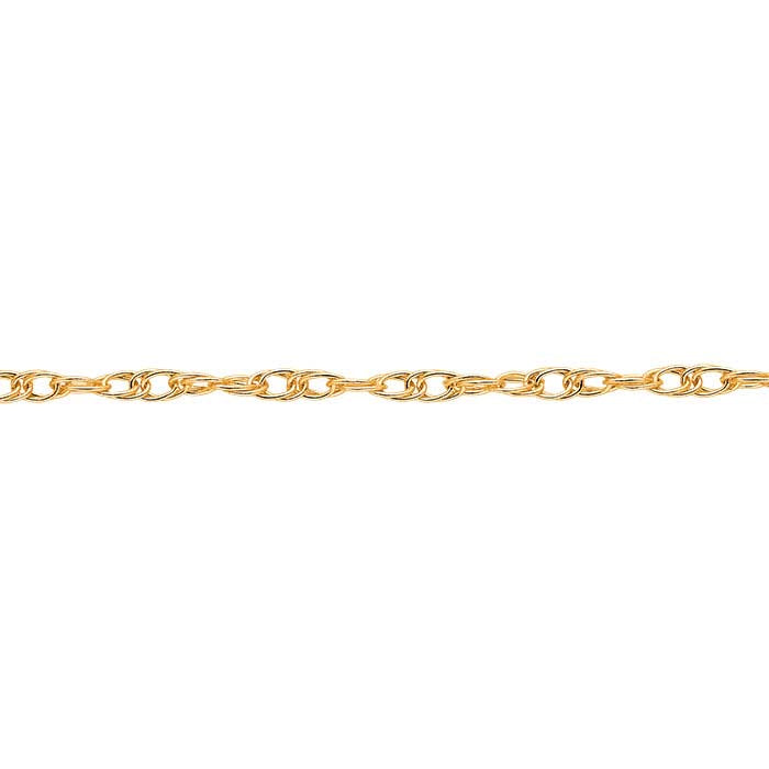 14K Yellow Gold 1.5mm Rope Chain Extender