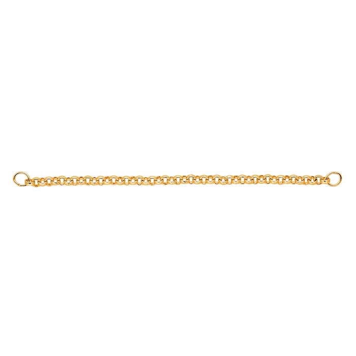 Extensor de Corrente Rolo 2mm em Ouro Amarelo 14K
