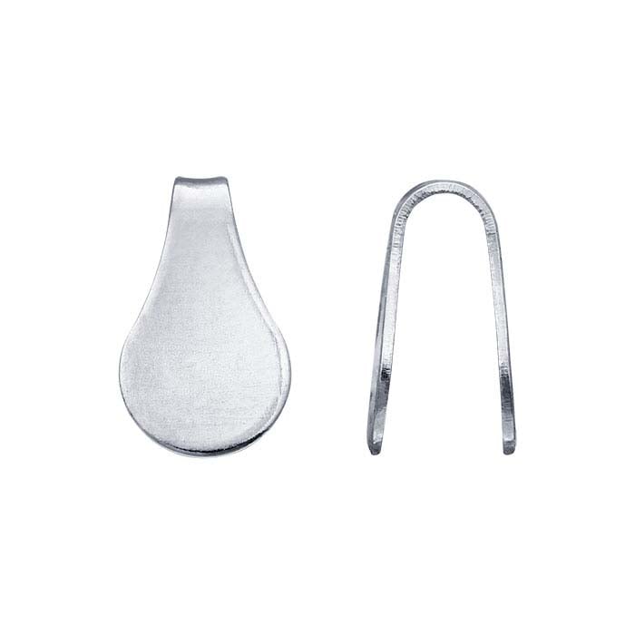 10K White Gold Flat End Cap