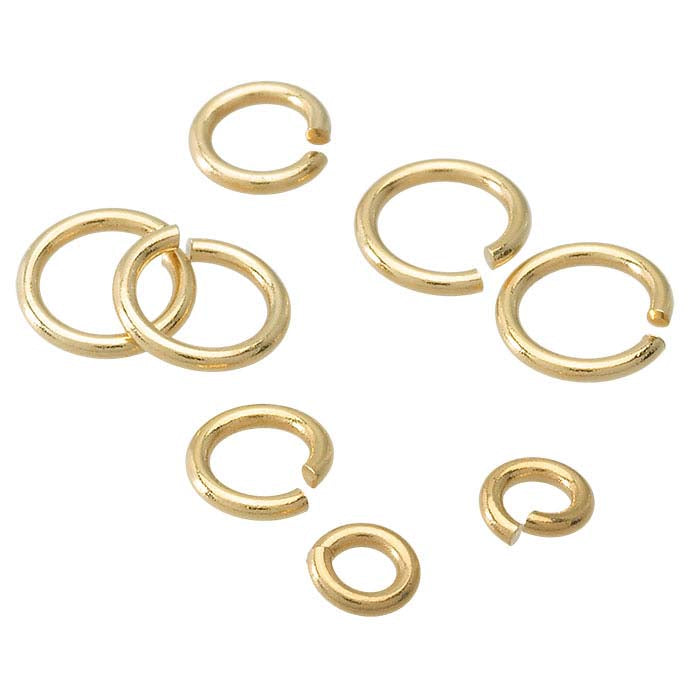 14K Yellow Gold Solder-Filled 2.4mm ID Round Jump Ring