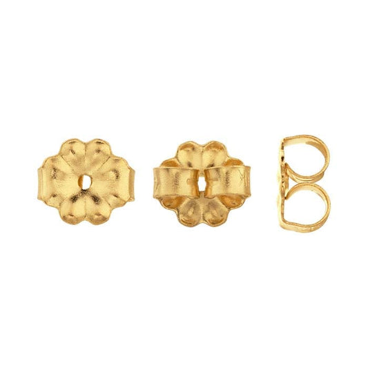 14K Yellow Gold 5mm dia. Lightweight Friction Ear Nut
