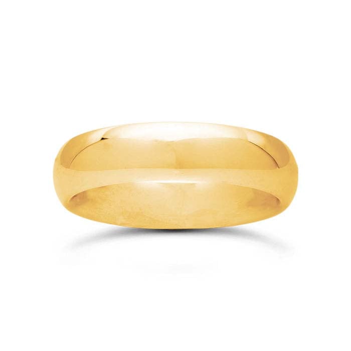 Nordt 14K Yellow Gold Comfort Fit Heavyweight Half-Round Wedding Band