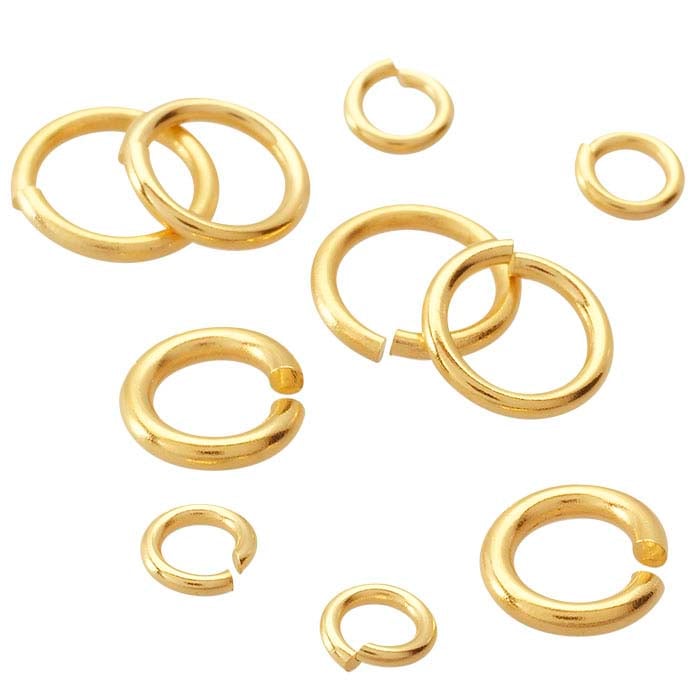 18K Yellow Gold Round Jump Ring