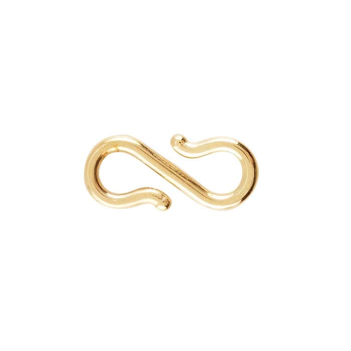 14K Yellow Gold 11mm S-Hook Clasp