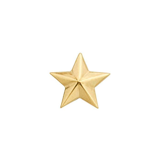 14K Yellow Gold Star Component for Floating Glass Lockets