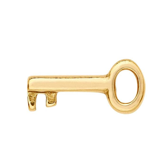 14K Yellow Gold Key Component for Floating Glass Lockets