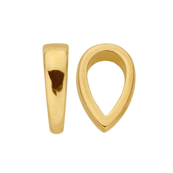 14K Yellow Gold Smooth Bail